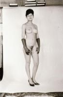 A modellképzés záróvizsgája, cca 1971-ben készült, szolidan erotikus felvételek, 33 db vintage negat...