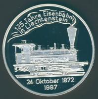Liechtenstein 1997. 20€ Ag "125 éves a vasút" T:PP