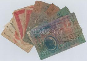 1912-1917. 1K-100K (9x) több darabon "DEUTSCHÖSTERREICH" felülbélyegzés, egyiken "Ali...