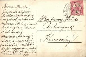 1916 Lednicróna, Lednicz-Rovne, Lednicz-Rownye, Lednické Rovne; Új postaépület. Zsittnyay László kia...