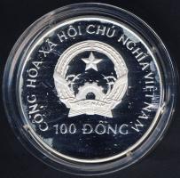 Vietnam 1990. 100D Ag "Téli olimpia-jégkorong" T:PP