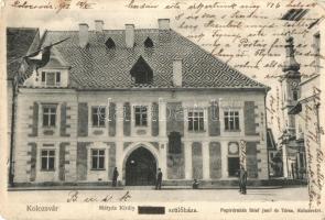 1902 Kolozsvár, Cluj; Mátyás király szülőháza, Stief Jenő és Társa kiadása / birth house of Matthias Corvinus (kopott sarkak / worn corners)