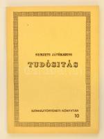 Gróf Csáky Theodor: Nemzeti játékszíni tudósítás (színháztörténeti könyvtár 10) Facsimile kiadás. Csak 300 pld.! Kiadói papírkötésben.