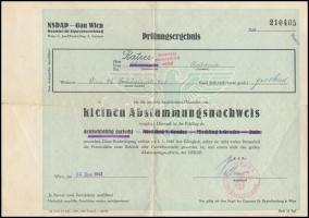 1942 Német birodalmi származási igazolás árja származásról