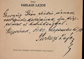 Parlagi Lajos: Szinház. Emlékek és megfigyelések. Dedikált példány! nagyvárad, 1941. Grafika. Illusz...