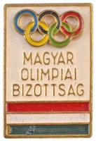 ~1960. Magyar Olimpiai Bizottság festett fém jelvény (20x29mm) T:2