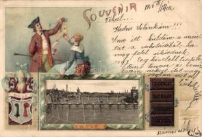 1900 Basel, Bale; Chocolat Suchard / chocolate advertisement card, litho