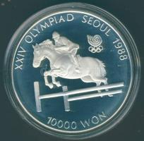 Dél-Korea 1988. 10.000W Ag "Olimpia-lovaglás" T:PP