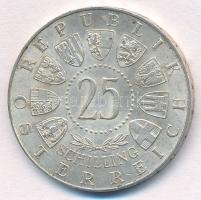 Ausztria 1961. 25Sch Ag "40 éves Burgenland" T:1-,2 
Austria 1961. 25 Schilling Ag "...