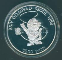 Dél-Korea 1986. 5000W Ag "Olimpia-kabala" T:PP