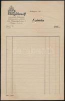 Piry József Pincészet (Budafok) számolócédula + számla + étlap