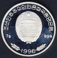 Észak-Korea 1996. 100W Ag "Robin Hood" multikolor T:PP