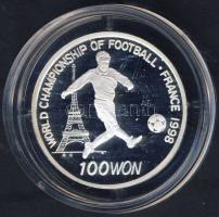 Észak-Korea 1995. 100W Ag "Labdarúgó VB" T:PP