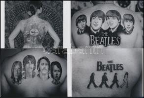 Beatles tetoválások, 4 db mai nagyítás, 10x15 cm