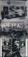 Budapest, 3 db mai nagyítás 1956-os eseményekről, 10x15 cm