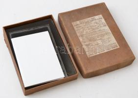 1945 előtti időkből katonákról készült felvételek, 13 db vintage üveglemez negatív, 8x12 cm és 12x16...