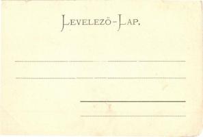 Bártfa-fürdő, Bardejovské Kúpele, Bardiov; Deák szálloda, Erzsébet szobor. Eschwig Ede kiadása / hot...