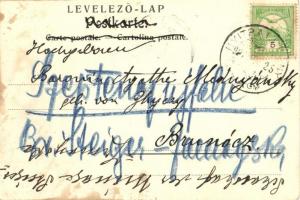 1907 Szeptencújfalu, Szeptencz-Újfalu, Hajnovejsa, Hajná Nová Ves; Szerdahelyi-kastély udvara / cast...