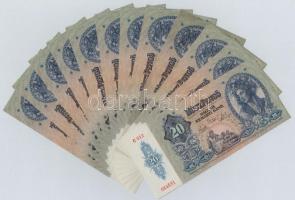 1941. 20P "C 012" (12x) közte 11db sorszámkövető (9+2) T:I,I-