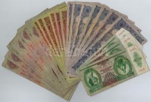 33db-os vegyes magyar pengő bankjegy tétel T:III