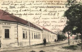 1908 Élesd, Alesd; Fő utca, Takarékpénztár, Jakabfi Jakab üzlete / main street, savings bank, shop (Rb)