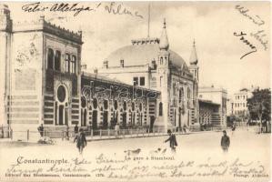 1904 Constantinople, Istanbul; La gare a Stamboul / railway station