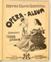 Könyves Kálmán Zeneműtára: Opera Album .Kottagyűjtemény illusztrált címlappal Faragó József jelzett ...