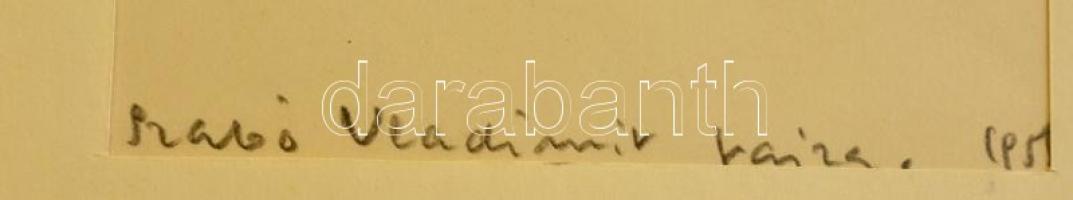 Szabó Vladimir (1905-1991): 2 db vázlat. Ceruza,  papír. 26x12 cm