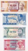 Bissau-Guinea 1990. 50P + 100P + 500P + 1000P T:I  Guinea Bissau 1990. 50 Pesos + 100 Pesos + 500 Pesos + 1000 Pesos C:UNC,AU