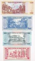 Bissau-Guinea 1990. 50P + 100P + 500P + 1000P T:I 
Guinea Bissau 1990. 50 Pesos + 100 Pesos + 500 P...