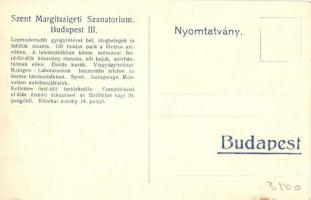 Budapest XIII. Szent Margitszigeti Szanatórium napozóágyakkal. Weinstock E. 129