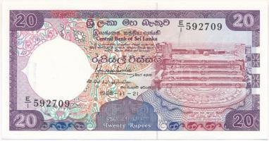 Sri Lanka 1988. 20R T:I Sri Lanka 1988. 20 Rupees C:UNC Krause 97.a