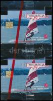 1991 2 db Balaton surf telefonkártya, összefüggő, bontatlan csomagolásban