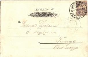 1901 Szecessziós női alakok. Szénásy és Reimann. Budapest / Art Nouveau ladies  (EK)