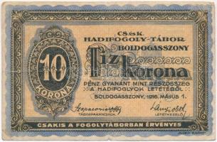 Boldogasszony / hadifogolytábor 1916.05.01. 10K arab sorozat és sorszámmal T:III,III-
Adamo HHB-1.1