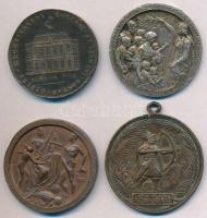 4db-os vegyes magyar emlékérem tétel, közte 1867. "Emlékül az 1865. évi Országgyűlés megnyitásá...