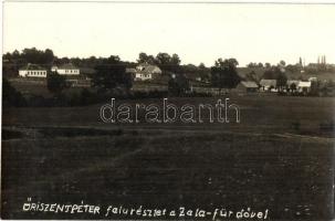 1932 Őriszentpéter, falu részlet a Zala fürdővel. photo