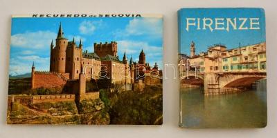 2 db leporelló: Firenze, Segovia