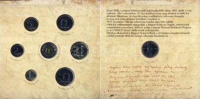 2005. 1Ft-100Ft 7klf db + 10Ft "József Attila" szettben T:BU Csak 8000db!