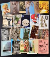 cca 1900-1980 Vegyes nyomtatvány tétel, újságokkal, műszaki leírásokkal, képeslapokkal, szórólapokka...