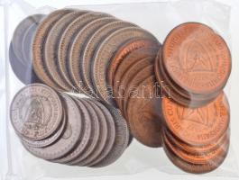 Ciprus 1955-1977. Vegyes érme tétel 200g súlyban T:2,2- Cyprus 1955-1977. Mixed coin lot in 200g-s weight C:XF,VF