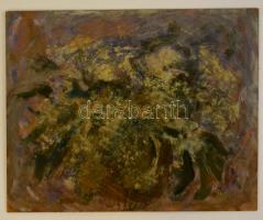 Somlai Vilma (1938-2007): Orgonás csendélet, olaj, farost, hátulján jelzett, fa keretben, 40×50 cm