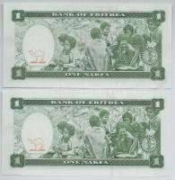 Eritrea 1997. 1N (2x) sorszámkövetők T:I
Eritrea 1997. 1 Nakfa (2x) sequential serials C:UNC