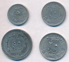Oszmán Birodalom 1910-1913. 5p-40p Ni (4xklf) T:2
Ottoman Empire 1910-1913. 5 Para- 40 Para Ni (4xd...