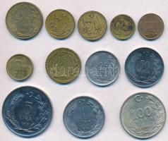 Törökország 1922-1995. 5k-1000L (12xklf) T:1-,2
Turkey 1922-1995. 5 Kurush - 1000 Lira (12xdiff) C:...