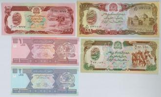 Afganisztán 1979. 100A + 500A + 1000A + 2002. 1A + 2A T:I
Afghanistan 1979. 100 Afghanis + 500 Afgh...