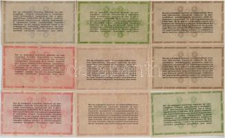 1946. 10.000AP (2x) + 50.000AP (2x) egyik sorszám nélkül + 100.000AP (2x) egyik sorszám nélkül + 500...