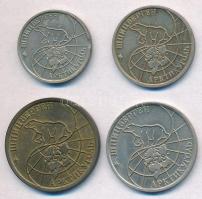 Spitzbergák 1993. 10R + 25R + 50R + 100R T:1-,2 Spitsbergen 1993. 10 Roubles + 25 Roubles + 50 Roubles + 100 Roubles C:AU,XF