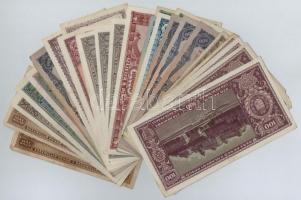 30db-os vegyes magyar pengő bankjegy tétel T:III,III-