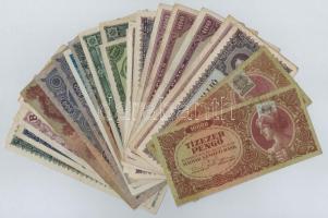 30db-os vegyes magyar pengő bankjegy tétel T:III,III-